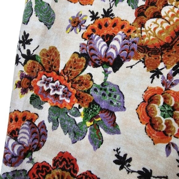 Anthropologie Womens Pilcro Floral Print Cigarette Slim Straight Jeans Size 28 - Picture 8 of 10